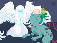 adventure_time artist:coldfusion demon_cat finn_mertens guardian_angel jake_the_dog // 1000x750 // 387KB