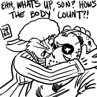 artist:pissed_off_fat_guy bugs_bunny cosplay crossovers friday_the_13th jason_voorhees looney_tunes pamela_voorhees // 2000x2000 // 892KB