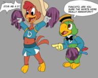 cheerleader crossdressing disney josh_kass mr._colympus_2020 panchito_pistoles the_three_caballeros // 1000x800 // 327KB