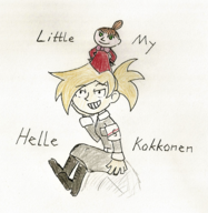artist:plum crossovers helle_kokkonen little_my lotta_svärd moomins ms._co_2023 // 520x533 // 513KB