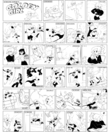 coc artist:saburox audrey_page comics golden_girl iris_lodell quizmaster sarah_sterling silver_queen the_developing_adventures_of_golden_girl the_racketeer // 4092x4913 // 3.9MB