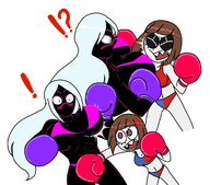 artist:syn2nite crossovers duck_dodgers_in_the_24th_and_12_century looney_tunes ms._co_2024 pomni queen_tyr'ahnee the_amazing_digital_circus // 1316x1156 // 349KB