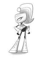 artist:brokenlynx my_life_as_a_teenage_robot qt-2 vexus // 586x800 // 76KB