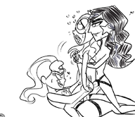 ahegao anal artist:noche-doobles barbara_gordon batgirl boob_grope dc donna_troy kara_zor-el nude strap-on super_best_friends_forever supergirl vaginal wonder_girl // 888x768 // 310KB