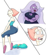 amethyst artist:hopethishelps comics pearl steven_universe // 1724x1980 // 1.2MB