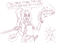 artist:terrible_the_drawfag hit-girl kick-ass parody // 1107x800 // 410KB