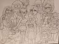 elsa_frankenteen ghoul_school original_character parody phantasma pumpklown scooby-doo sibella tanis winnie_the_werewolf // 4080x3060 // 3.3MB