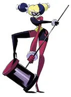 artist:brokenlynx dc elastigirl fusion harley_quinn helen_parr ladybug marinette_dupain-cheng miraculous_ladybug pixar the_incredibles // 800x1086 // 383KB