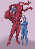 artist:gearfae crossovers ladybug marinette_dupain-cheng miraculous_ladybug rule_63 the_tick the_tick_(series) // 1800x2546 // 3.3MB