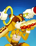 artist:liquidmark-alpha sonic_boom sonic_the_hedgehog_(series) sticks_the_badger // 603x784 // 348KB