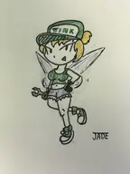 artist:jade disney peter_pan_(series) tinker_bell // 3024x4032 // 1.7MB