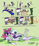 amphibia artist:nf attea ben_10 comics crossovers froppy ivy_sundew maggie_pesky nude the_buzz_on_maggie tsuyu_asui // 1388x1625 // 1.0MB