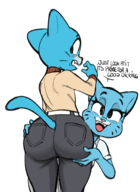 artist:dbaru colors_by_anonymous gumball_watterson incest nicole_watterson presenting the_amazing_world_of_gumball // 1313x1796 // 611KB