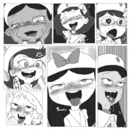 adyson_sweetwater ahegao artist:splooge disney fireside_girls ginger_hirano gretchen holly isabella_garcia-shapiro katie milly phineas_and_ferb // 592x586 // 188KB