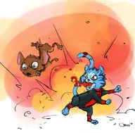 artist:geers batman_beyond boom_boom crossovers dc dex-starr lantern_corps red_lantern // 775x762 // 344KB