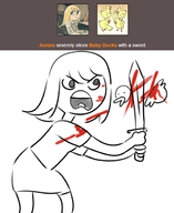 artist:sally_two_hands aurora baby_ducks beautiful_darkness crossovers regular_show // 510x622 // 129KB