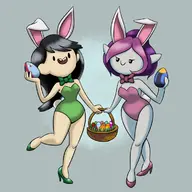 artist:carelessdoodler beth_tezuka bravest_warriors playboy_bunny plum // 750x750 // 314KB