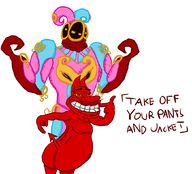 cow_and_chicken jojo's_bizarre_adventure parody the_red_guy // 1050x950 // 314KB