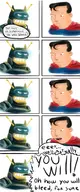 artist:h batman batman_v_superman calculon clark_kent comics cosplay crossovers dc futurama kal-el parody superman // 1834x4406 // 2.4MB