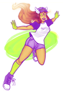 arale_norimaki artist:anordinarymage cosplay dc dr_slump starfire teen_titans // 1900x2800 // 2.2MB