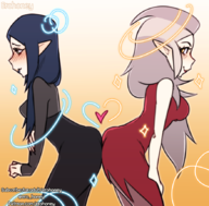 artist:erohoney eda_clawthorne lilith_clawthorne the_owl_house // 876x863 // 583KB