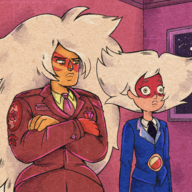 artist:dot.fuk jasper parody skinny steven_universe the_simpsons // 2800x2800 // 20MB