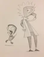 cosplay gir invader_zim morty_smith rick_and_morty rick_sanchez zim // 479x624 // 42KB