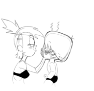 ss artist:smeet foster's_home_for_imaginary_friends frankie_foster mac // 3300x3200 // 1.1MB