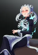 artist:lstt marie skullgirls topless // 2600x3800 // 492KB