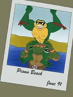 battletoads crossovers michelangelo rash teenage_mutant_ninja_turtles // 768x1024 // 91KB