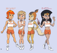 artist:ag ben_10 cosplay crossovers dc diana_prince gwen_tennyson inside_out pixar raisins riley_andersen south_park thundercats wilykit wonder_loli wonder_woman // 1483x1394 // 640KB