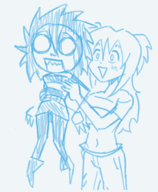 animated artist:niaceyanon crossovers i_can't_sleep lacey lacey_games nia // 460x560 // 345KB