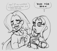 artist:yoto crossovers dc dc_super_hero_girls kara_zor-el starfire supergirl teen_titans_go // 1213x1077 // 584KB