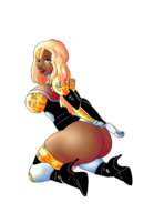 artist:the_might_fenek cyborg dc rule_63 teen_titans // 1106x1529 // 464KB