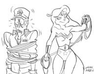 4chan animaniacs artist:liefeldianabomination cosplay dc janitor minerva_mink wonder_woman // 1227x980 // 545KB