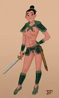 artist:bf disney fa_mulan mulan nude // 1107x1833 // 1.6MB
