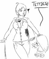 artist:5h1ft dc kara_zor-el parody power_girl son supergirl uno_makoto // 1001x1197 // 177KB