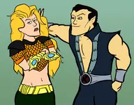 aquaman artist:corndog dc earth-11 marvel namor rule_63 // 1500x1178 // 484KB