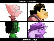 album_art amethyst garnet gorillaz parody pearl steven_quartz_universe steven_universe tiger_millionaire // 1600x1200 // 241KB