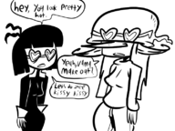 artist:the_dewd creepy_susie crossovers sarah_smitt the_oblongs west_tree_academy_of_heroes // 800x600 // 165KB