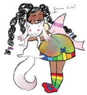 artist:softie crossovers foster's_home_for_imaginary_friends goo kyubey puella_magi_madoka_magica // 2731x3000 // 1.4MB