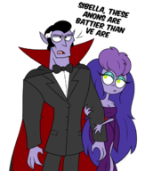 artist:dr._elyk count_dracula ghoul_school scooby-doo sibella // 527x621 // 144KB