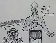 artist:5h1ft ben_grimm fantastic_four human_torch johnny_storm marvel thing // 1186x911 // 315KB