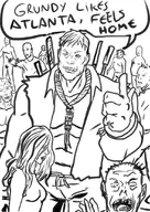 artist:turkenjamez crossovers dc image solomon_grundy the_walking_dead // 772x1089 // 462KB