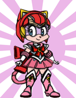 cosplay felineki genosaurer_(colors) polly_esther pretty_guardian_sailor_moon sailor_moon samurai_pizza_cats // 303x390 // 104KB