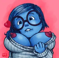 artist:enf-lover inside_out pixar sadness // 1400x1381 // 222KB