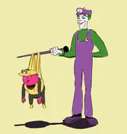 cosplay dc joker nintendo sinestro waluigi wario // 921x970 // 204KB