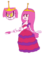 adventure_time artist:valquex baroness_von_bon_bon cuphead_(series) fusion princess_bubblegum // 500x650 // 163KB