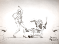 arcane artist:sunny_sidde_down jinx league_of_legends parody the_simpsons // 2481x1882 // 3.1MB