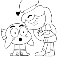 darwin_watterson rachel_wilson the_amazing_world_of_gumball // 1024x1024 // 70KB